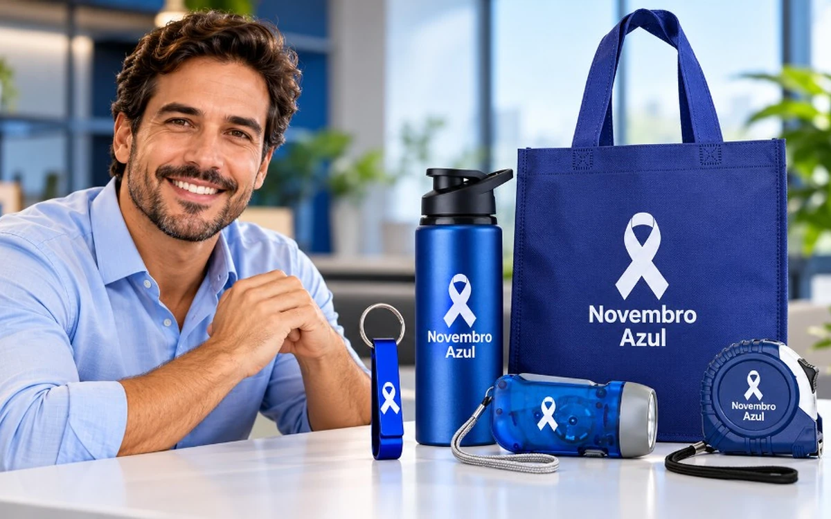 Capa: ideias de brindes para Novembro Azul
